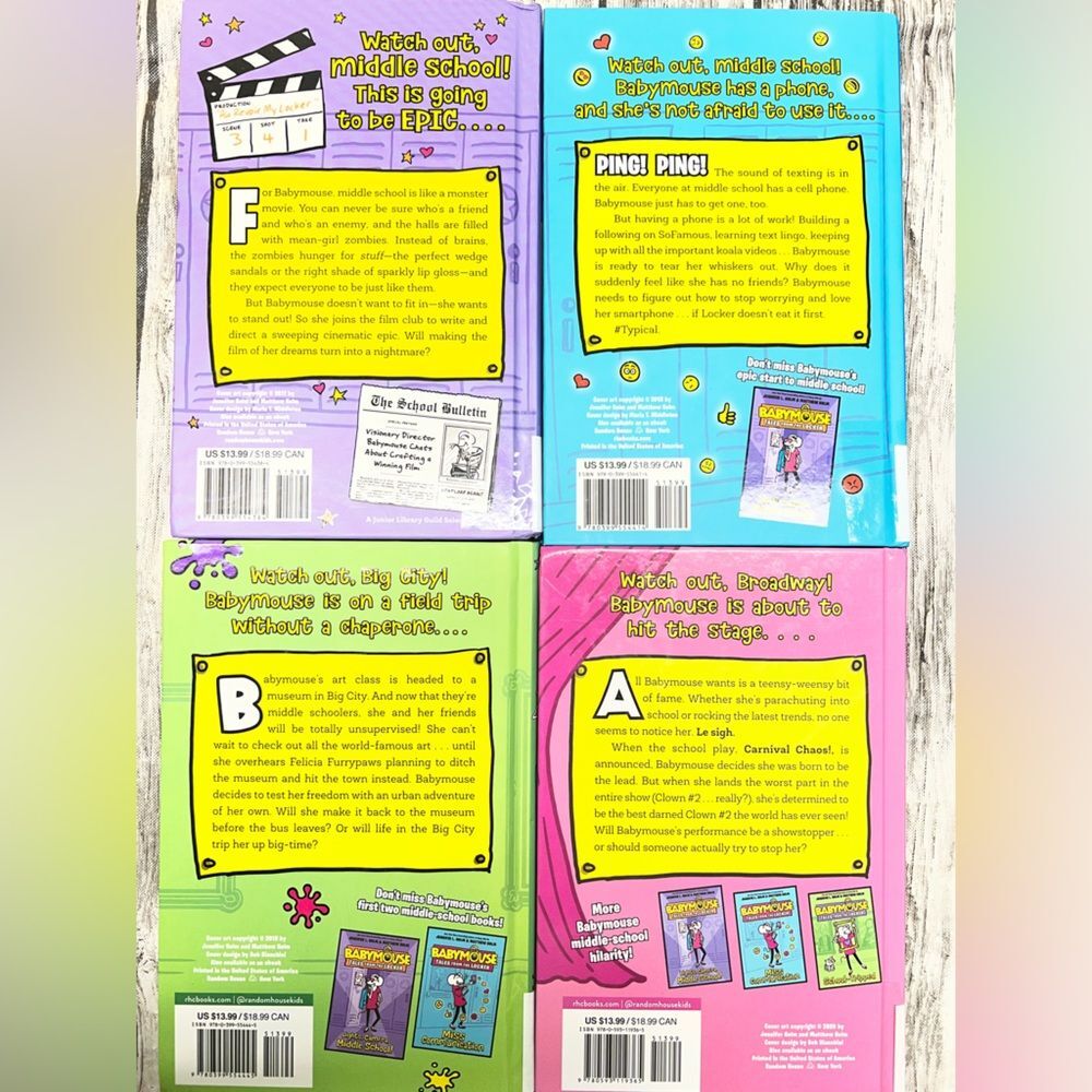 Baby Mouse Tales from the Locker Hardback Books 1-4 - Picture 5 of 6